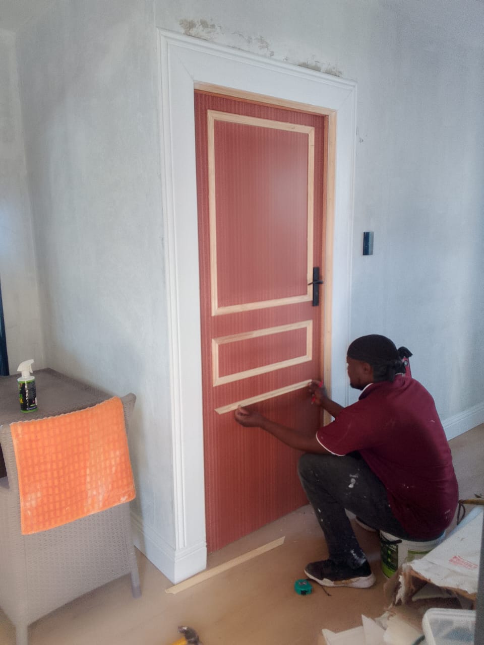Interior door ajar